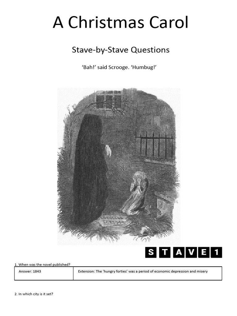 AChristmasCarol Reading Question Booklet PDF