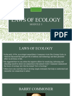 LAWS OF ECOLOGy