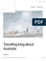 Travelling Blog About Australia - WP - DB