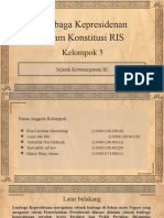 Lembaga Kepresidenan Dalam Konstitusi RIS - Kelompok 3 - Sejarah Ketatanegaraan RI