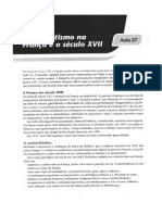 A Absolutismo Na França e o Século XVII 2º Ano História