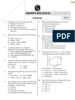 Solutions - DPP 08 (Of Lec 09) - Lakshya JEE 2024