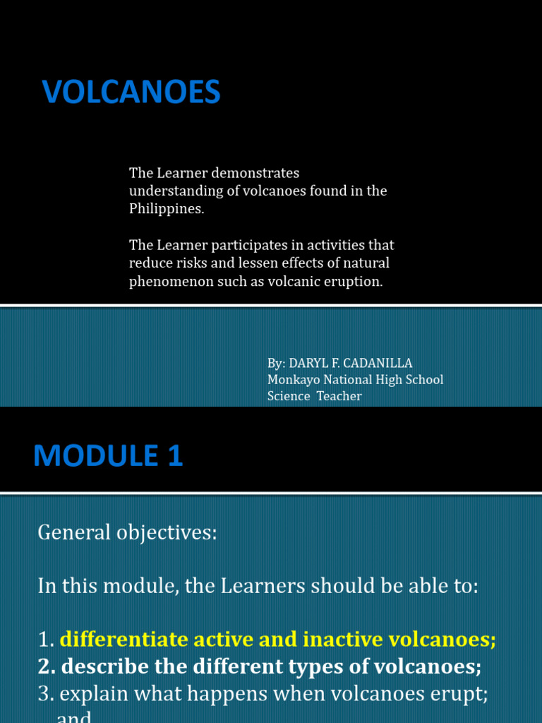 VOLCANOES PDF Types Of Volcanic Eruptions Volcano