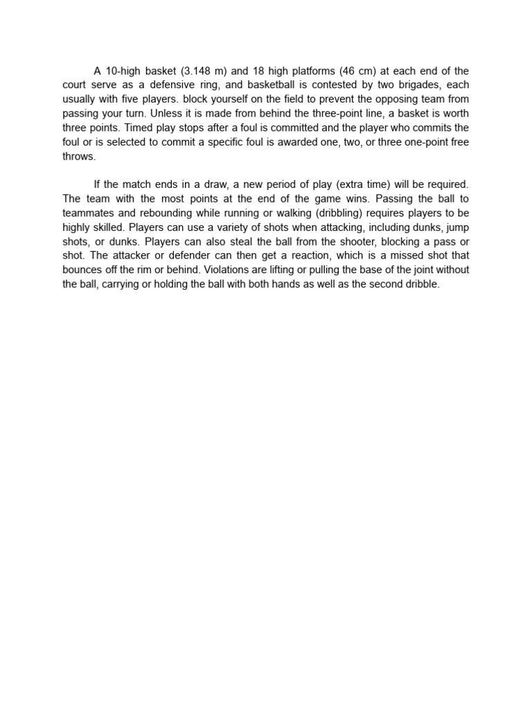 Basketball Sports 5 | PDF