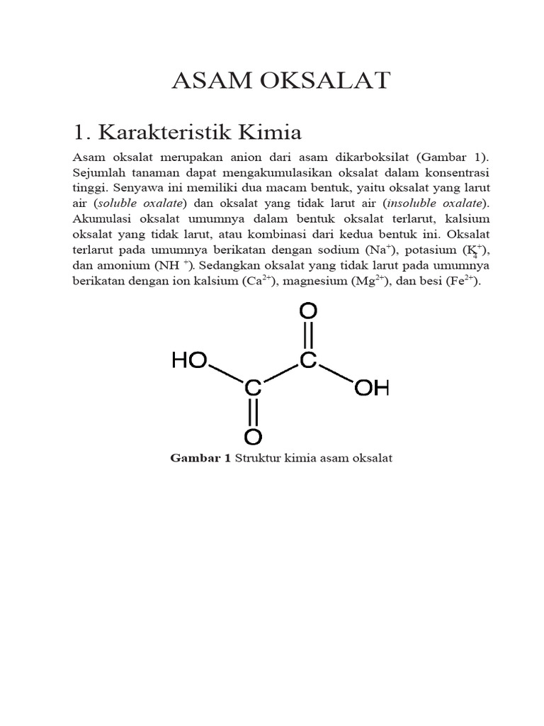 Asam Oksalat | PDF