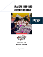 Cobra Kai Inspired Workout PDF
