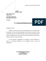 Carta Solicituddd