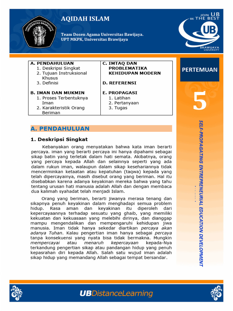 Memahami Iman dalam Islam | PDF | Karier & Perkembangan | Sains ...