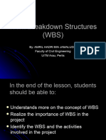 Work Breakdown Structures WBS