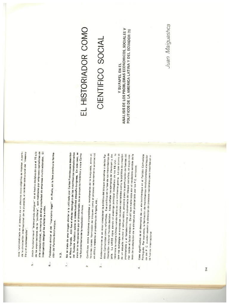 Maiguasca EL HISTORIADOR COMO CIENTIFICO SOCIALPOLITICA Y SOCIEDAD PDF