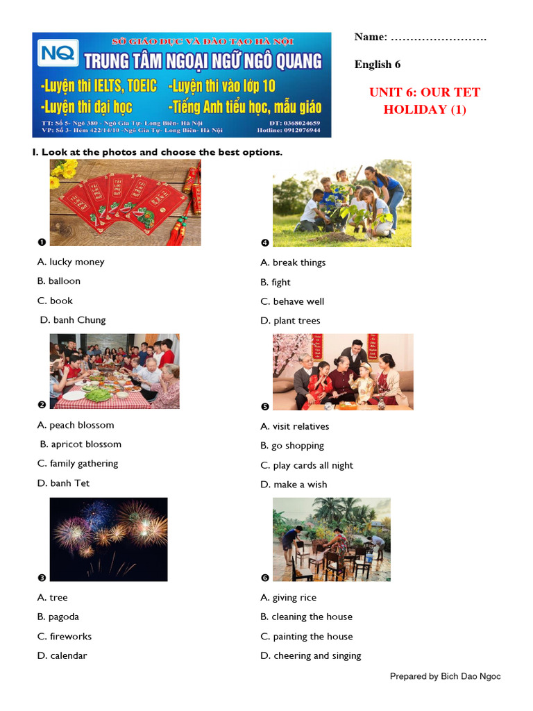 Unit 6 Our Tet Holiday Download Free Pdf Halloween