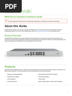 MX85 Series Hardware Installation Guide