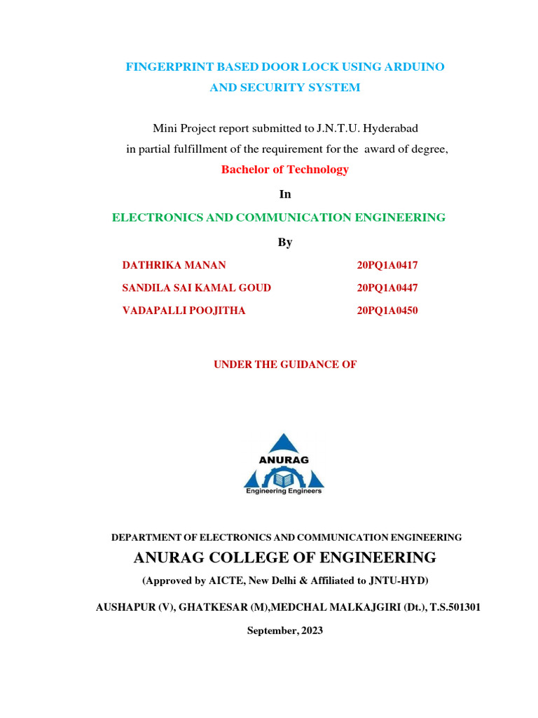 Title Page Document Final | PDF