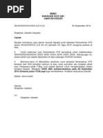 Download Contoh Memo Rasmi Kerajaan by Hairol SN67531521 doc pdf