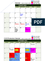 Production Calendar