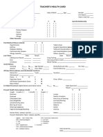 Teacher's Health cardSHD-AnnualPE-TeachingNonTeaching