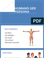 Ser Humano-Ser Persona