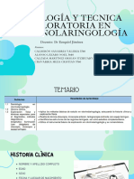 Semiología y Tecnica Exploratoria en Otorrinolaringología. - LAST