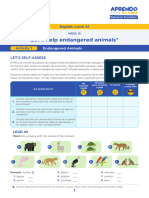 ENGLISH - A1 5to SEM29 ENDANGERED - ANIMALS PERU - BIRF