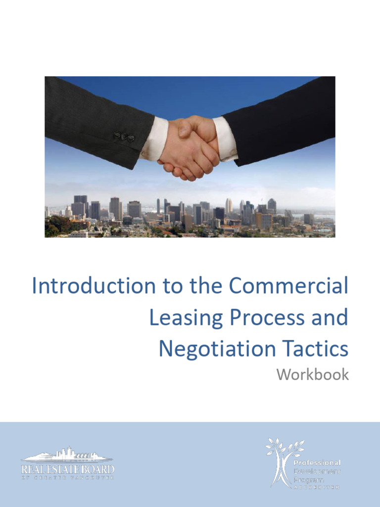 Introduction To Commercial Leasing Process Workbook v14 | PDF