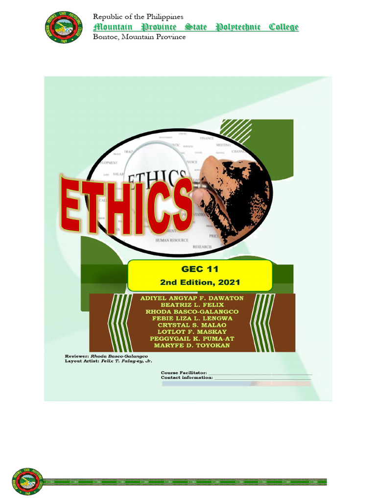 Ethics - Revised2021-1 093112 | PDF | Career & Growth | Art