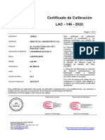 Lac-146-2022 Calibración - Calibrador Acústico - (Pta-010)