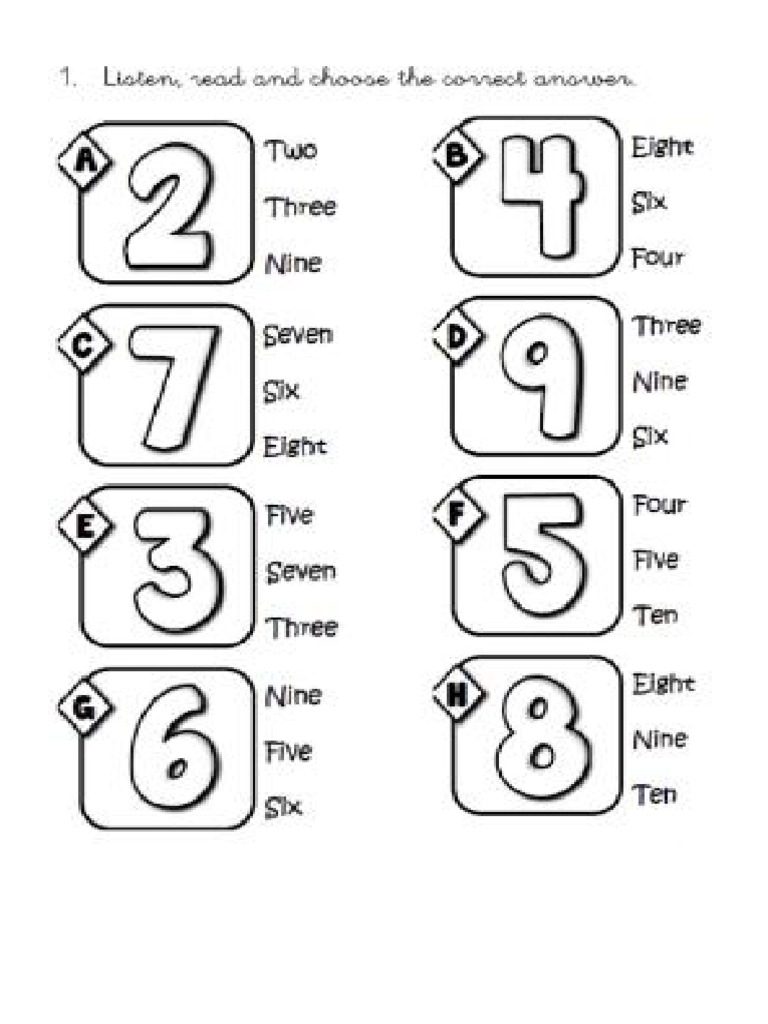 Alphabet and Numbers | PDF