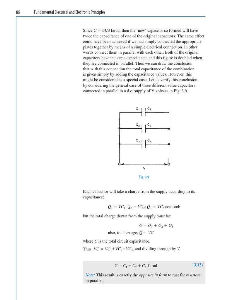 Capacitors: Parallel and Series Calculations | PDF | Science & Mathematics