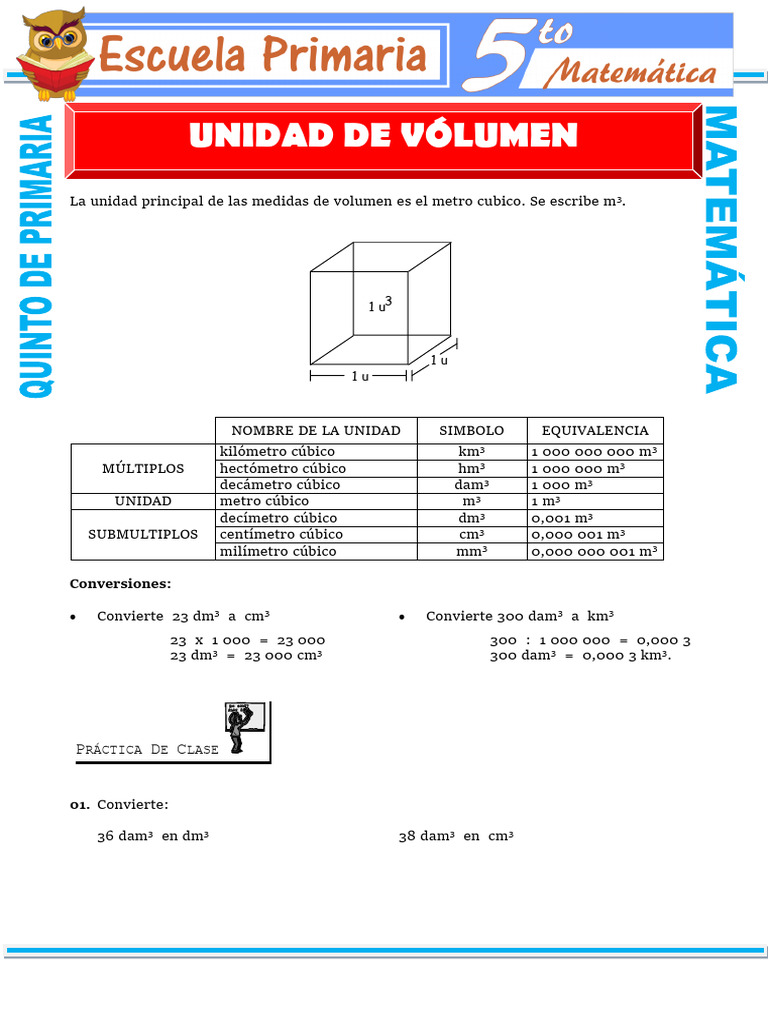 UnidaddeVolúmenparaQuintodePrimaria PDF