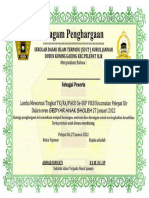 Contoh Piagam Penghargaan Lomba Mewarnai Sdit