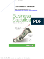Test Bank For Business Statistics 0321924290