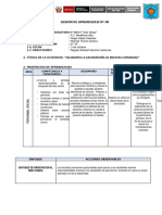 Sesion de Aprendizaje #8 - Personal Social - 3 de Octubre