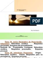Derecho Procesal Civil Ii Procedimiento de Prescripción Adquisitiva 2022