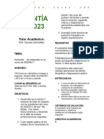 Copia de PASANTÍA, 2o 2023 Académica - Prof. Claudio Del Bufalo.