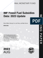 IMF Fossil Fuel Subsidies Data: 2023 Update: Simon Black, Antung A. Liu, Ian Parry, and Nate Vernon WP