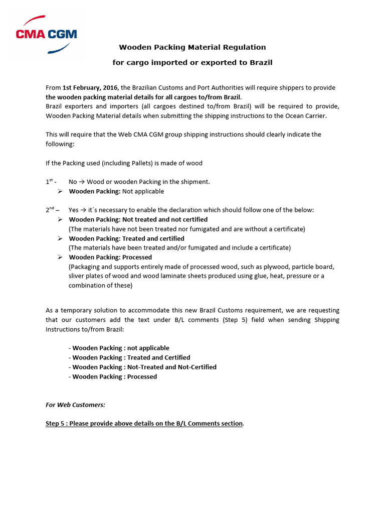 Brazilian - Wooden Regulations 2016 V2 | PDF