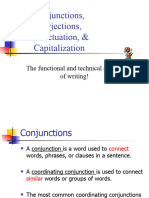 Conjunctions, Interjections, Punctuation, & Capitalization