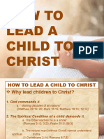 How To Lead A Child To Christ Part 1