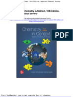 Test Bank For Chemistry in Context 10th Edition American Chemical Society