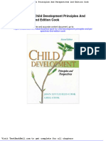 Test Bank For Child Development Principles and Perspectives 2nd Edition Cook