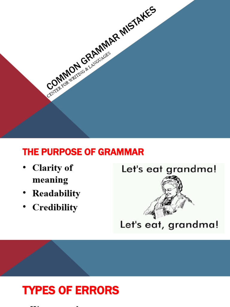 Common Grammar Mistakes PDF