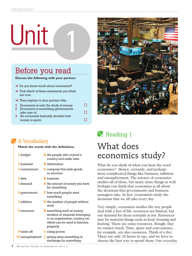 What Does Economics study-McMillan | PDF
