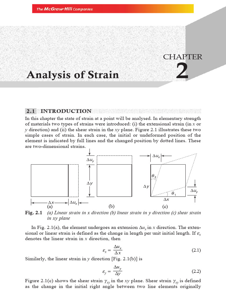 2.2 - Analysis of Strain | PDF