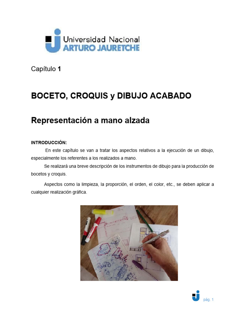 01 Boceto Croquis y Dibujo Acabado | PDF