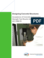 Designing Concrete Structures:: Acceptance of Concrete Compressive Strength Test Results According To ACI 318M-19