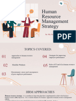 7.4 Human Resource Management Strategy