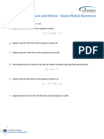 Arithmetic Sequences and Series Exam-Styled Questions