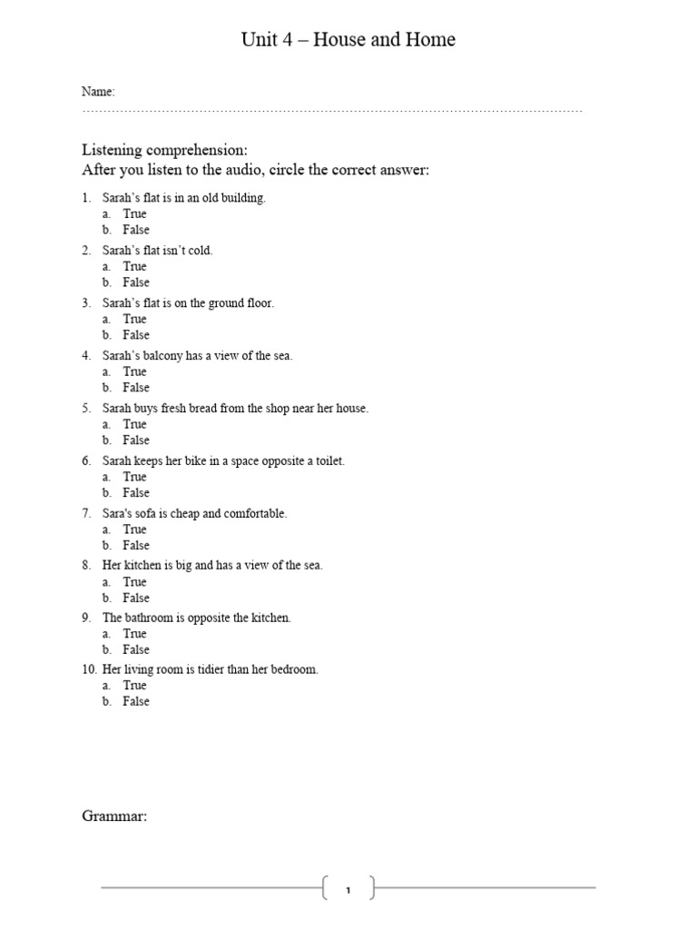 Unit 4 - Test | PDF