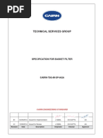 CAIRN-TSG-M-SP-0026-B1-Specification For Basket Filter