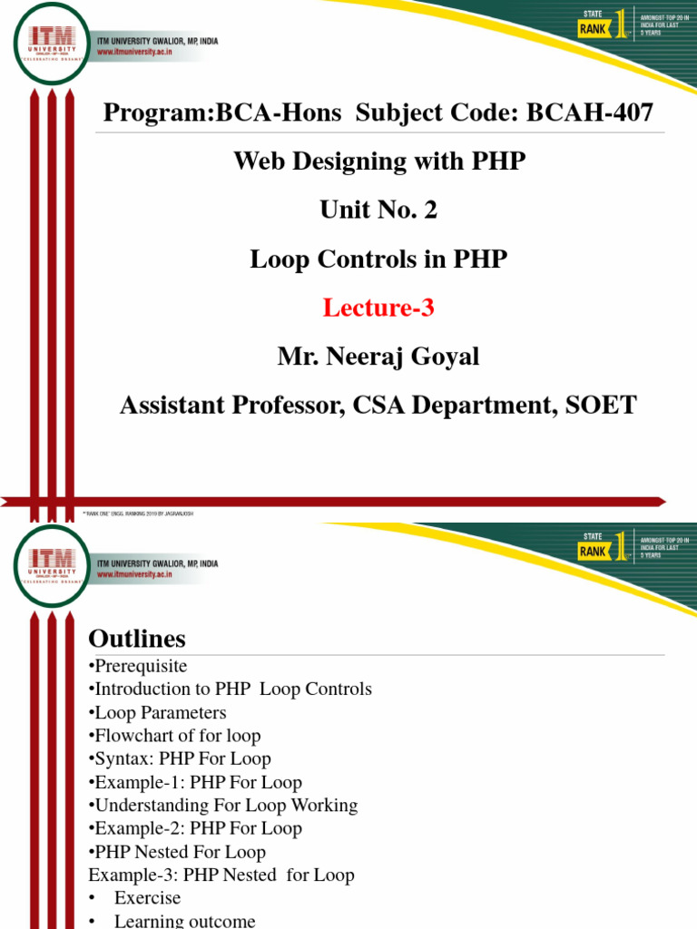 9 control statements in php part 3 pdf control flow computer